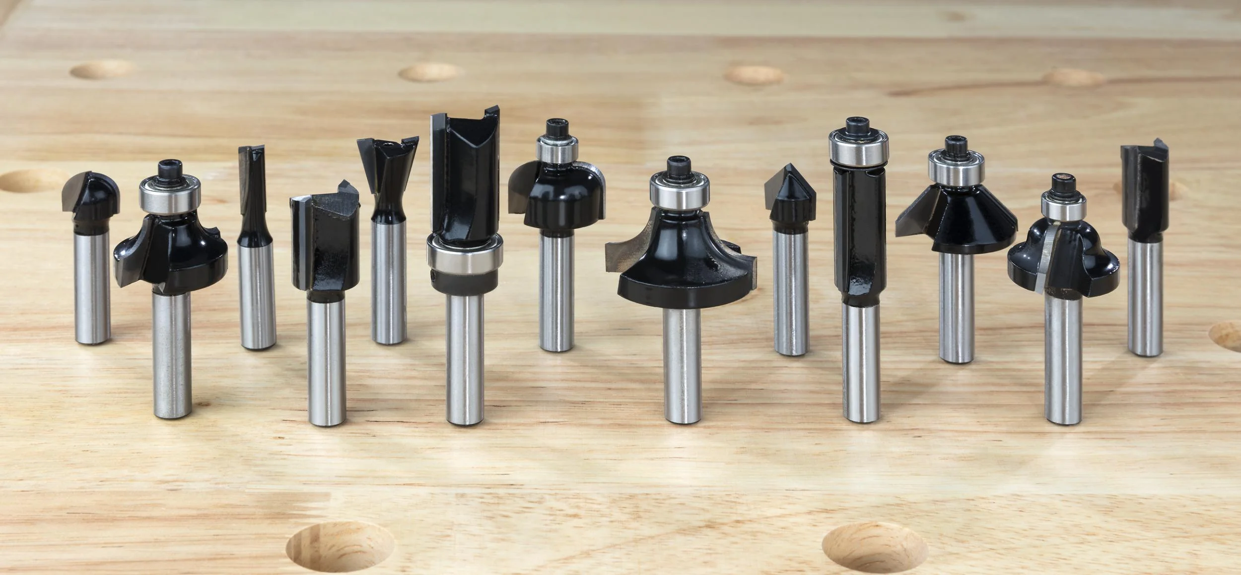 HM Fräsersatz 13-teilig (Oberfräsen), 8mm Schaft - 5