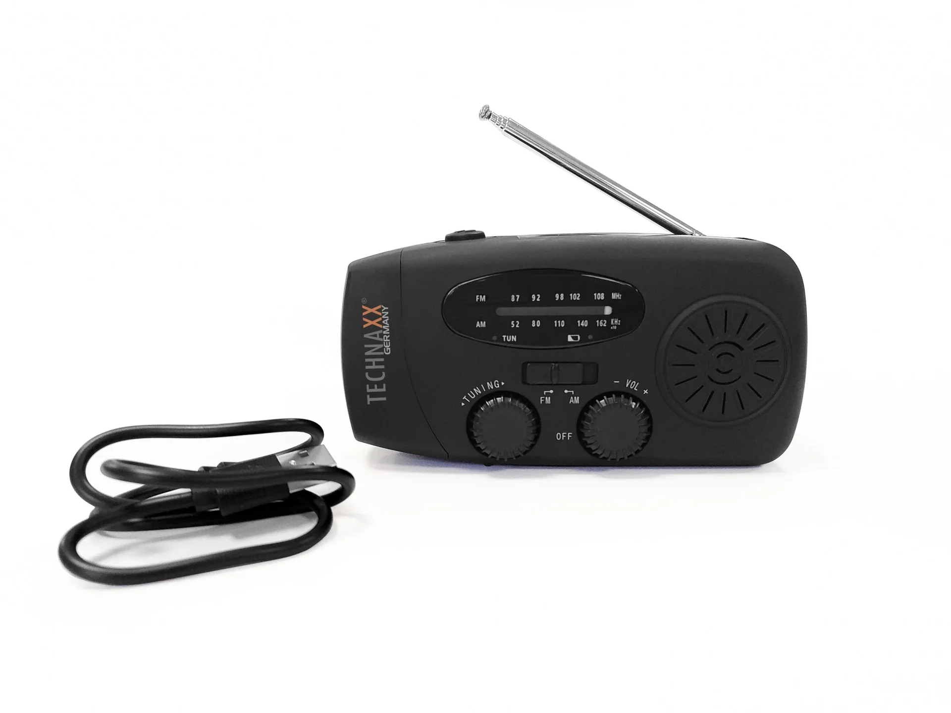 Solar Kurbel Radio mit Taschenlampe - 4