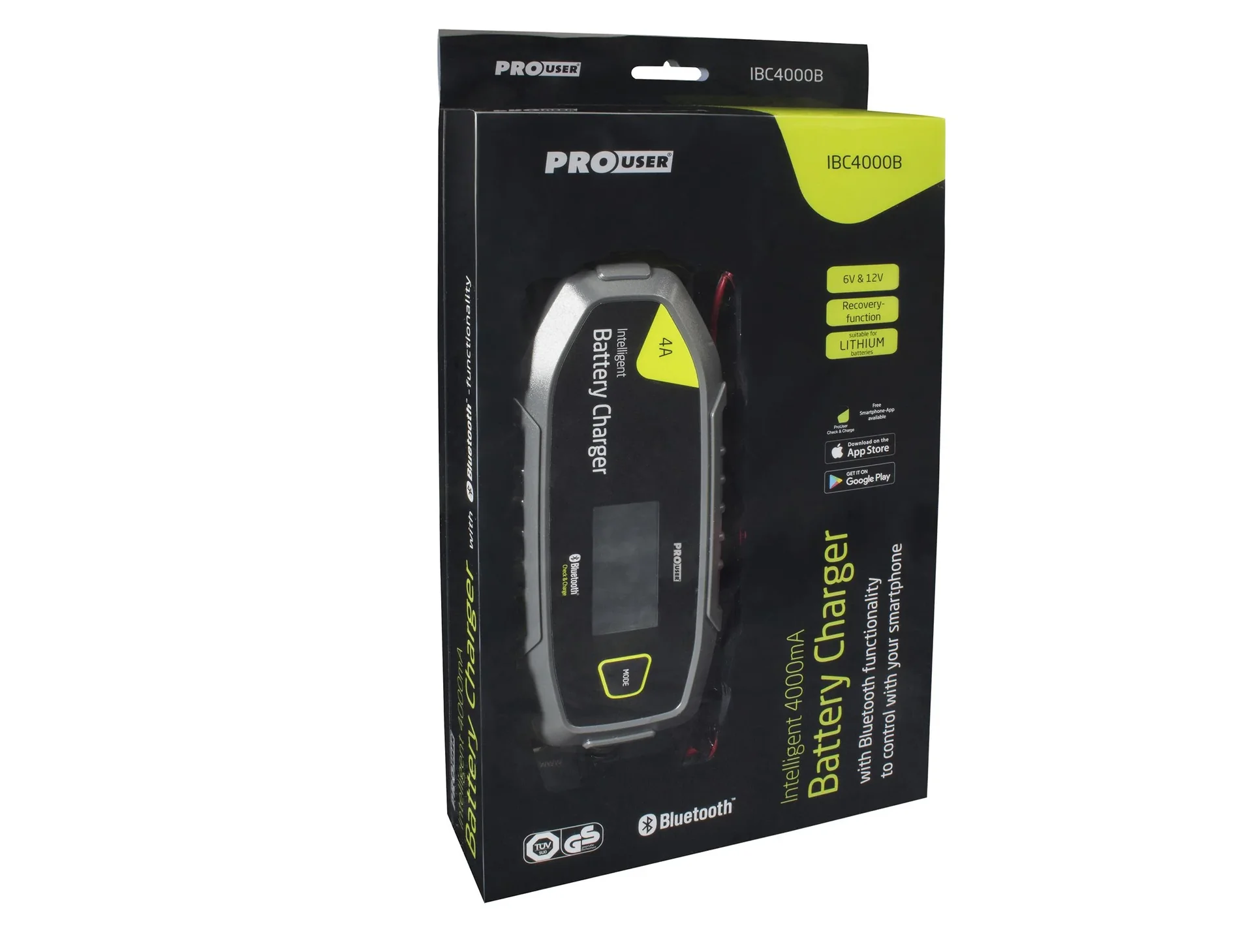 Mikroprozessor Batterie-Ladegerät IBC4000B mit Bluetooth - 0