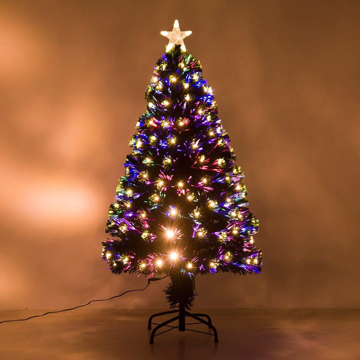 Weihnachtsbaum Tannenbaum LED Lichtfaser 8 Lichtmodi 120cm - 0