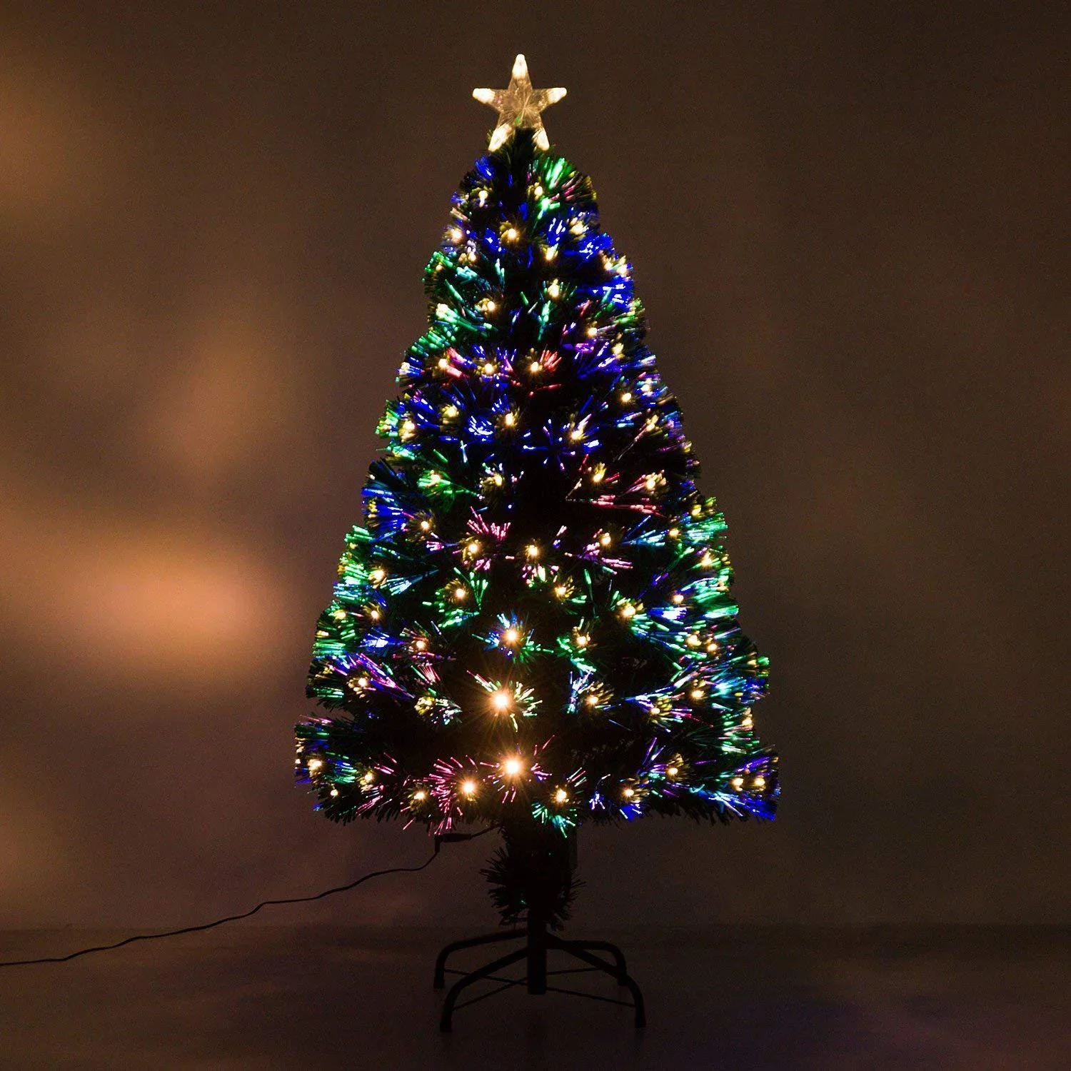 Weihnachtsbaum Tannenbaum LED Lichtfaser 8 Lichtmodi 120cm - 4