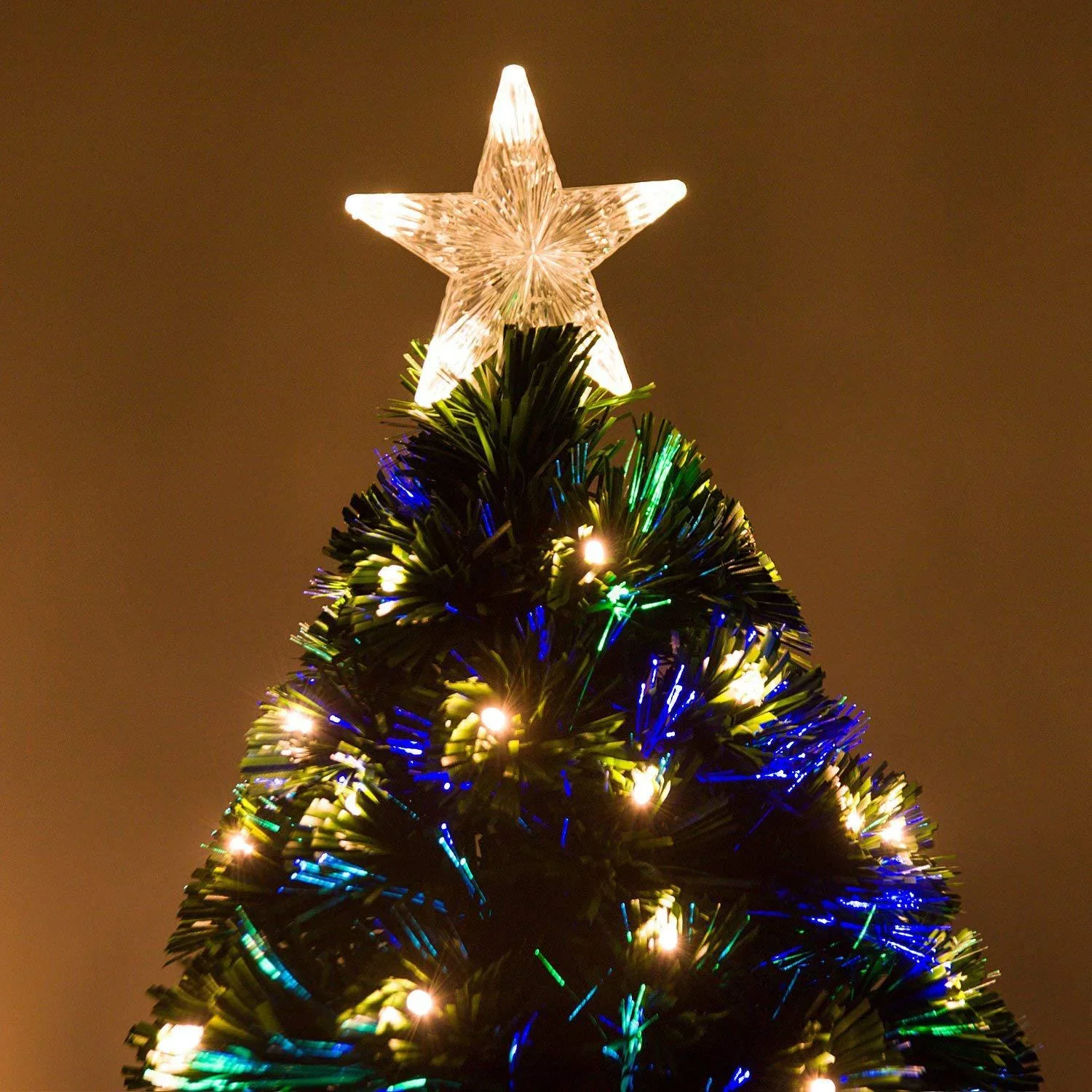 Weihnachtsbaum Tannenbaum LED Lichtfaser 8 Lichtmodi 120cm - 5