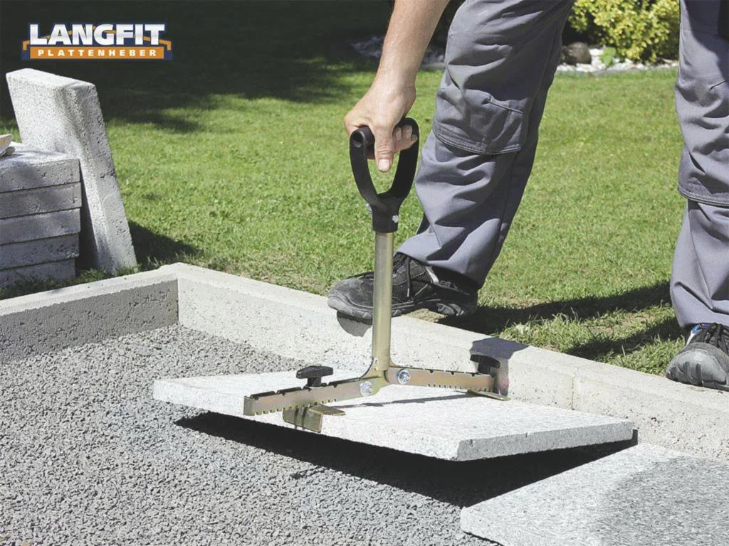 Plattenheber mit extra langem Griff 30 - 50 cm - 1