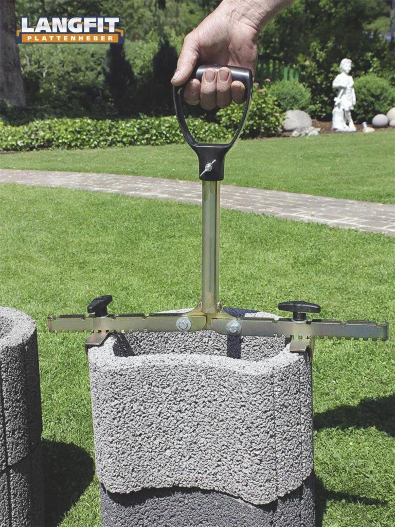 Plattenheber mit extra langem Griff 30 - 50 cm - 3