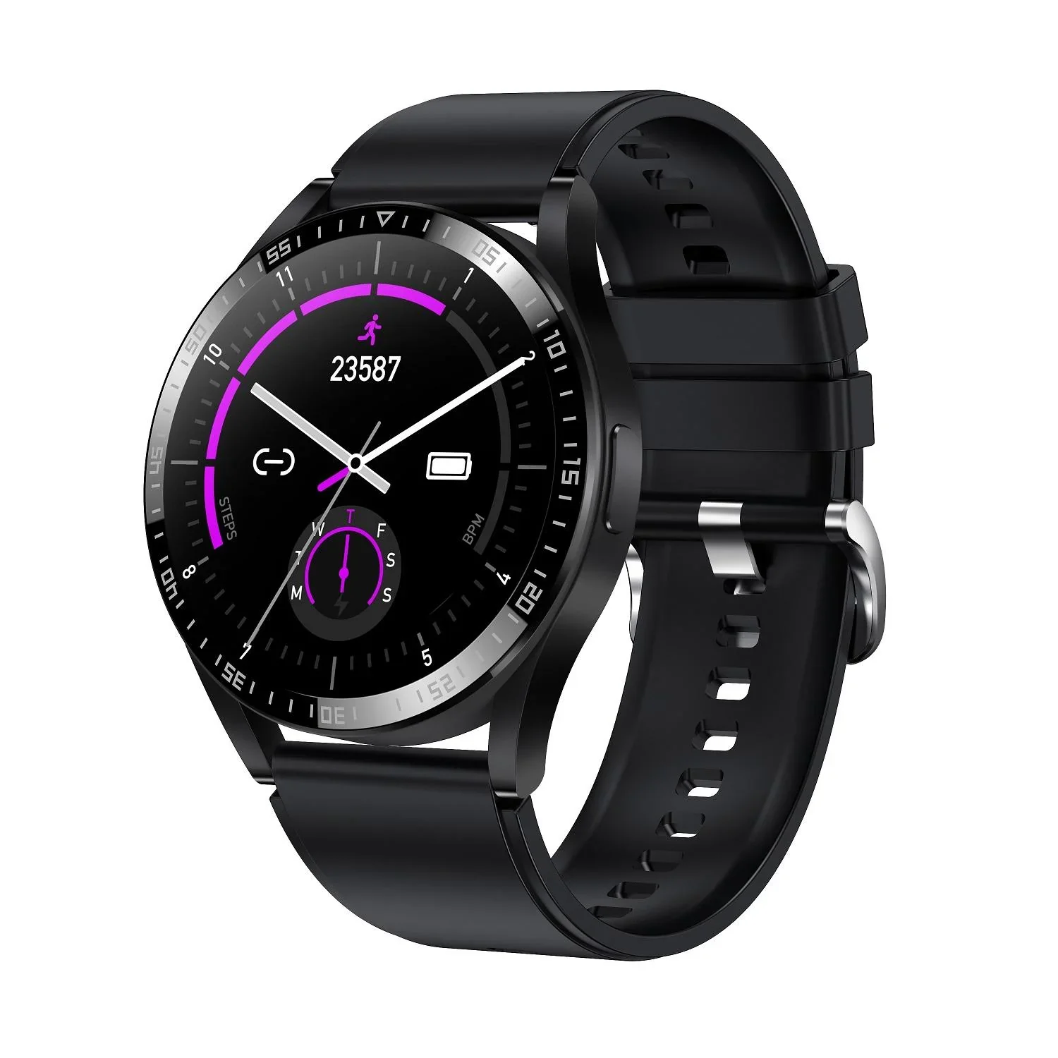 Bluetooth Smartwatch mit Puls, Blutdruck und Blutsauerstoff Sensor, IPS Display - 5