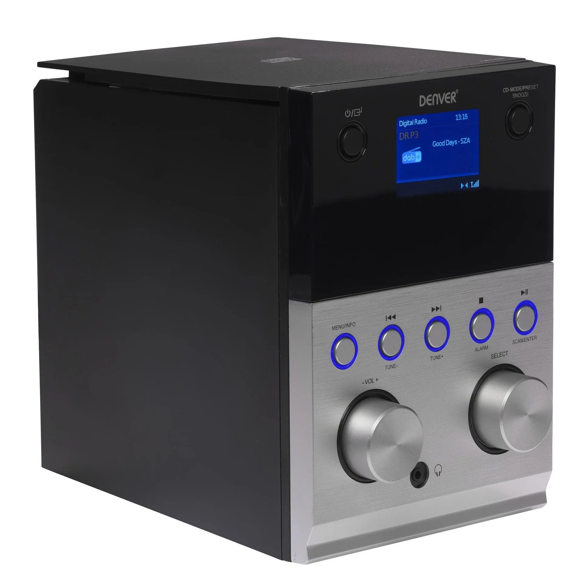 DAB+ und UKW Micro-Stereoanlage mit Bluetooth, USB Ladebüchse und USB MP3 Wiedergabe - 3