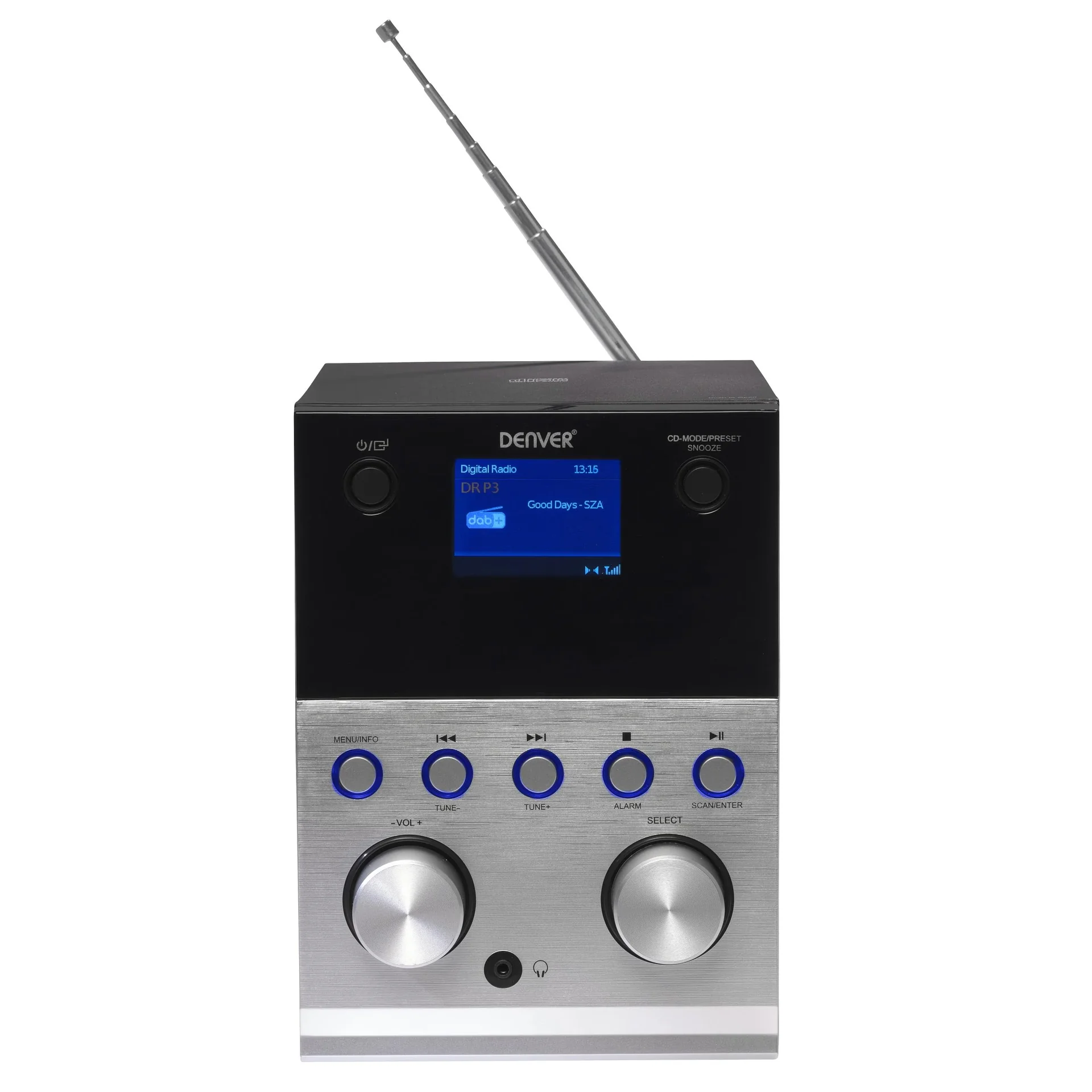 DAB+ und UKW Micro-Stereoanlage mit Bluetooth, USB Ladebüchse und USB MP3 Wiedergabe - 5