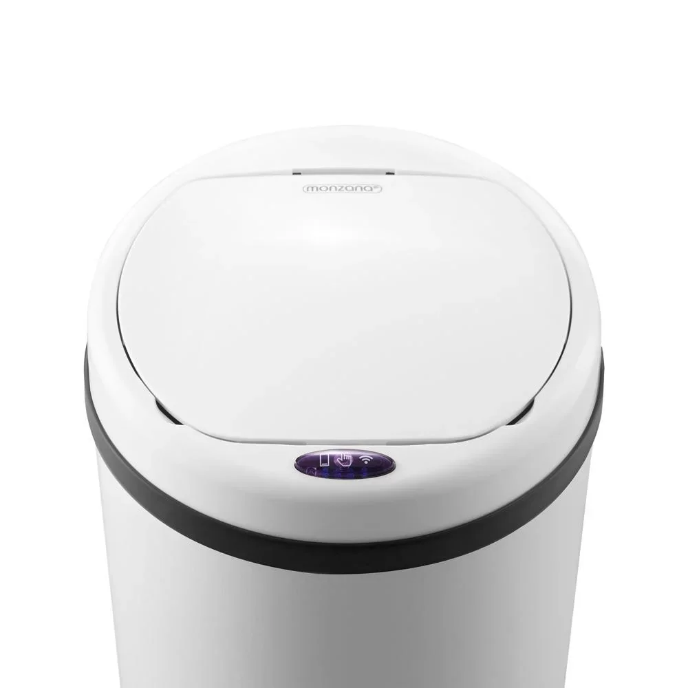 Sensor-Abfallsammler Edelstahl weiß - 8