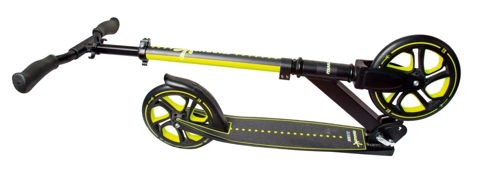 Aluminium Scooter Pro, Tretroller, 215 mm, ABEC 7, für Kinder und Erwachsene, höhenverstellbar, lime - 1