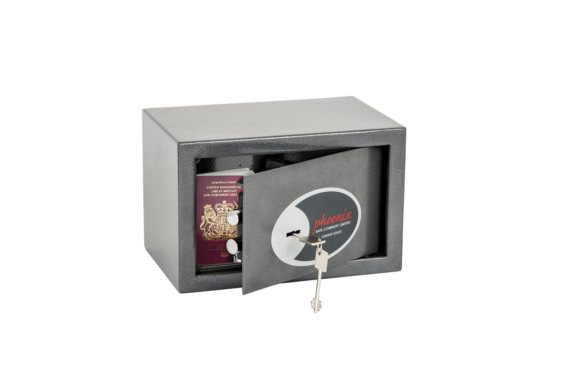 Tresor Vela Home & Office mit Schlüsselschloss Außenmaße 200 x 310 x 200 mm - 0