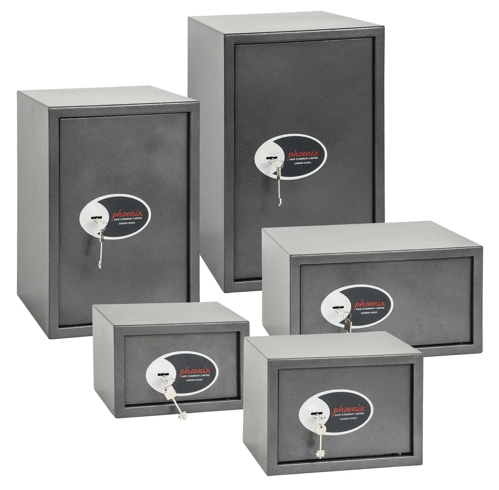 Tresor Vela Home & Office mit Schlüsselschloss Außenmaße 200 x 310 x 200 mm - 4