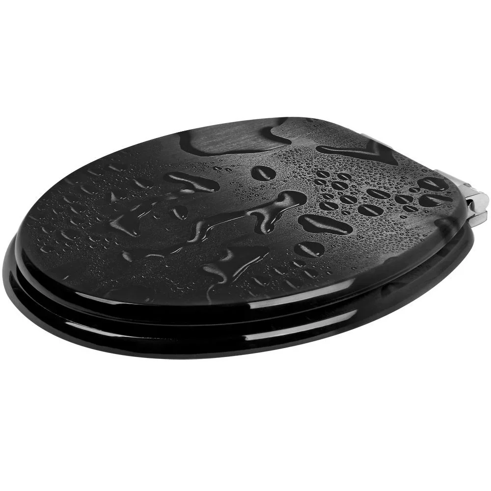Toilettensitz Waterdrops mit Absenkautomatik und Edelstahlscharnieren - 6