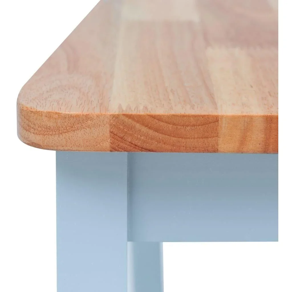 Esszimmerstühle 2Stk. aus massivem Gummibaumholz grau - 1