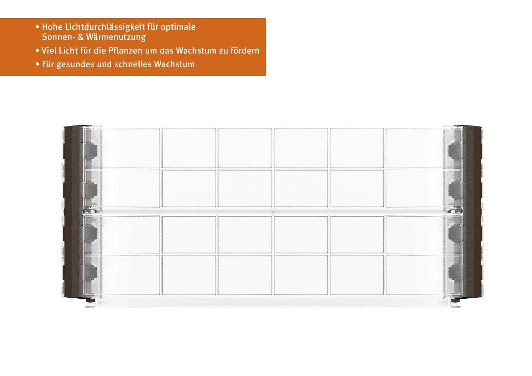 Wachstumsmodul für "Ergo Quadro" Hochbeet, Größe S - 2