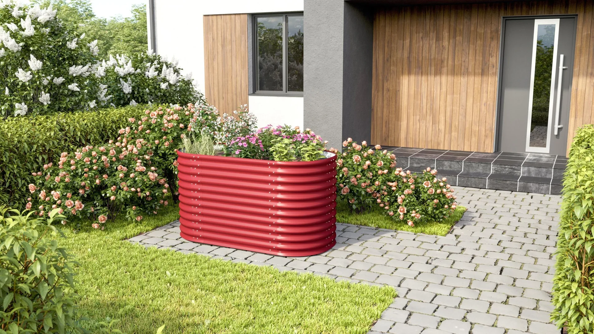 Hochbeet Terra 858, Farbe rubin - 2