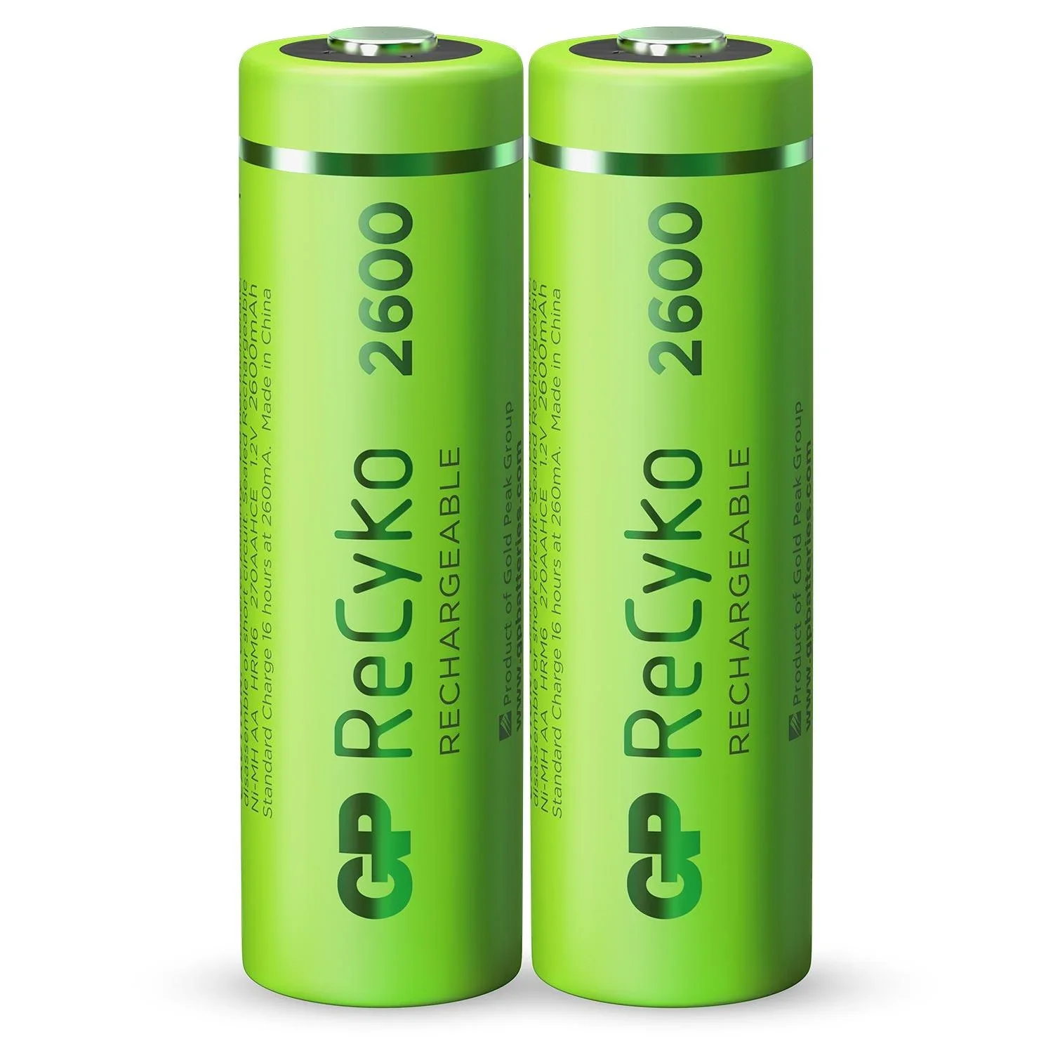 ReCyko Mignon (AA) NiMH Akkus mit 2600 mAh, 1,2V - 2 Stück - 2