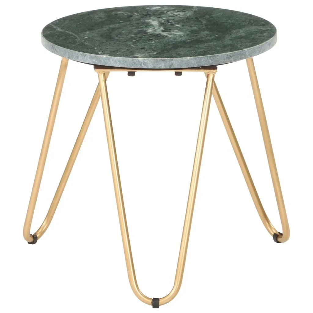 Couchtisch 40x40x40 cm echter Stein mit Marmorstruktur grün - 0
