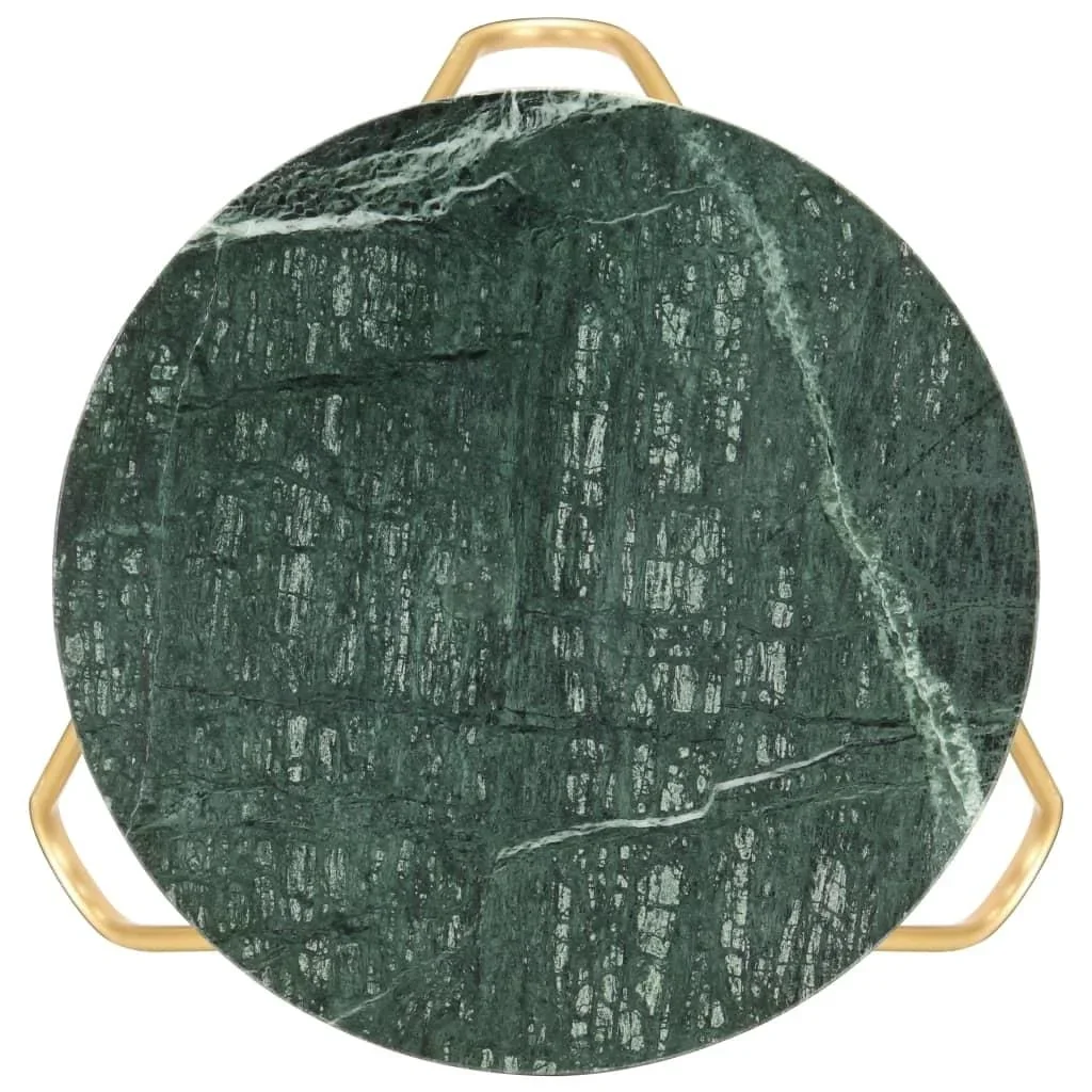 Couchtisch 40x40x40 cm echter Stein mit Marmorstruktur grün - 2