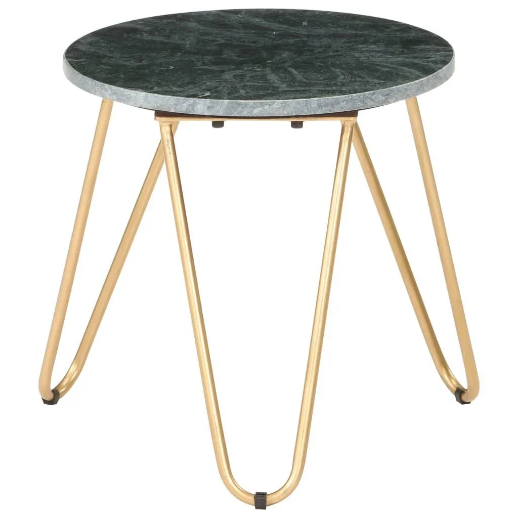 Couchtisch 40x40x40 cm echter Stein mit Marmorstruktur grün - 3