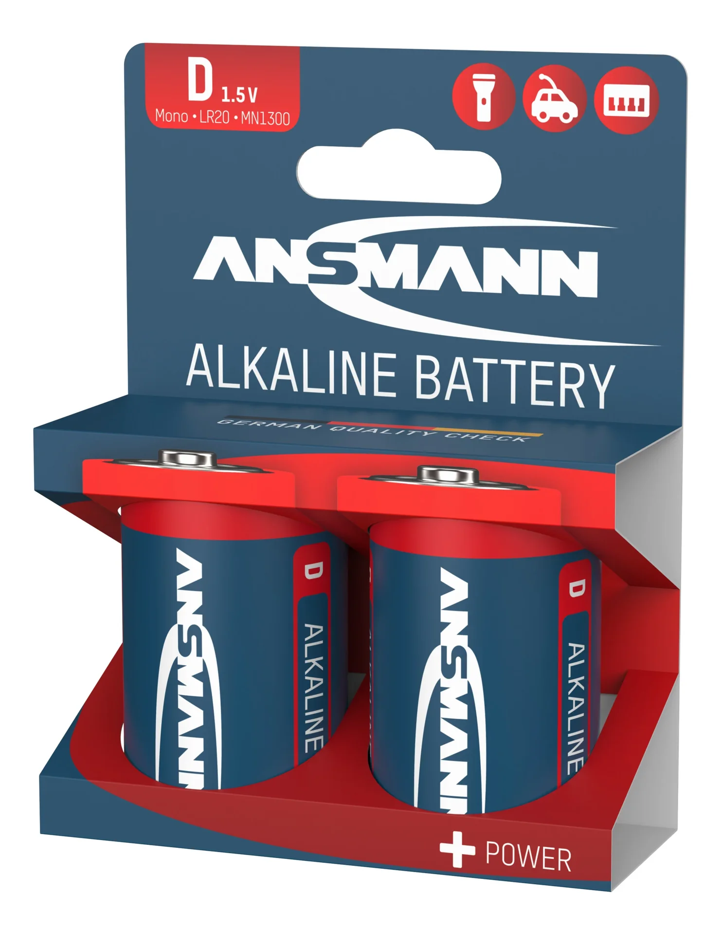 Alkaline Mono D Batterie - 2 Stück - 1