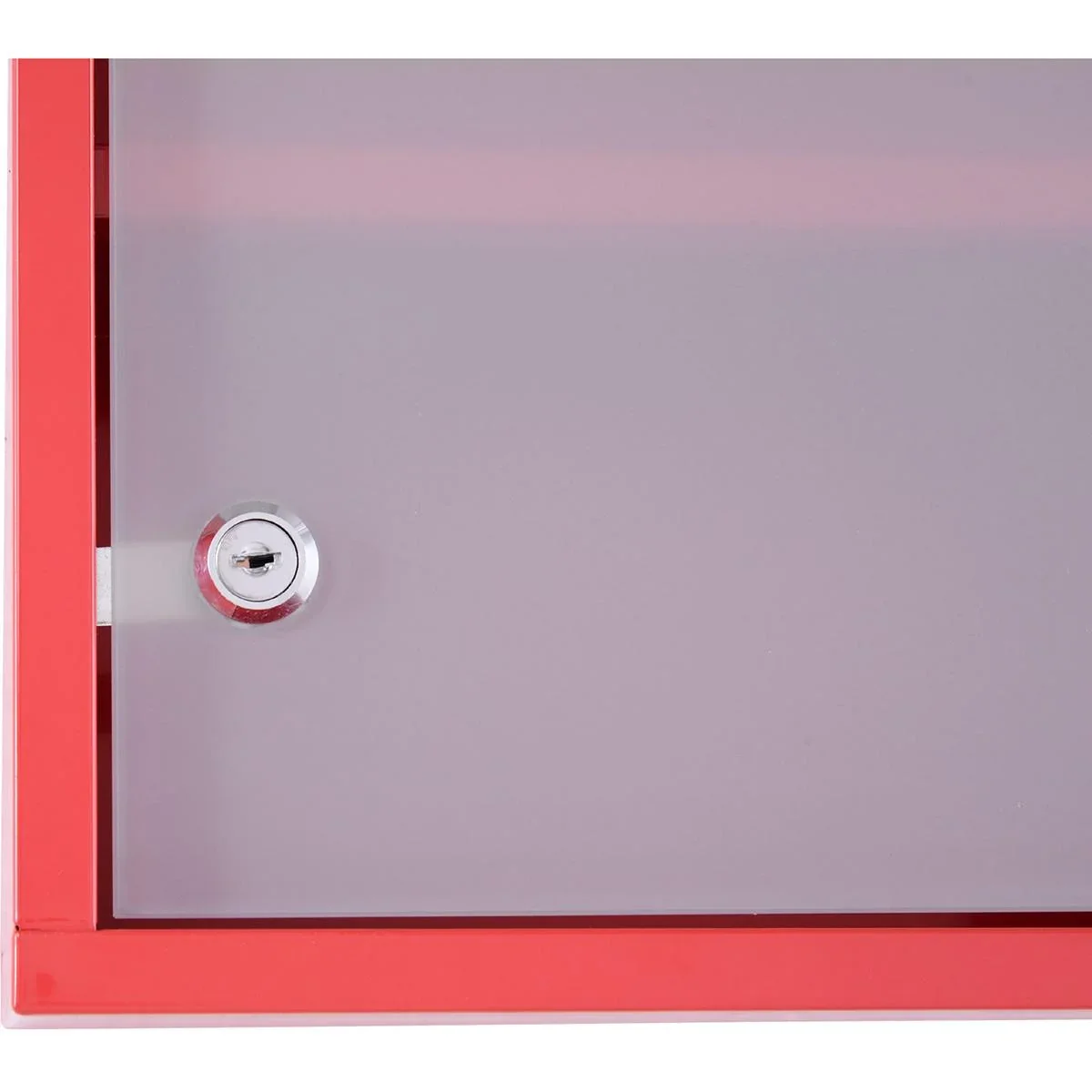 Medizinschrank zum Abschließen rot - 2