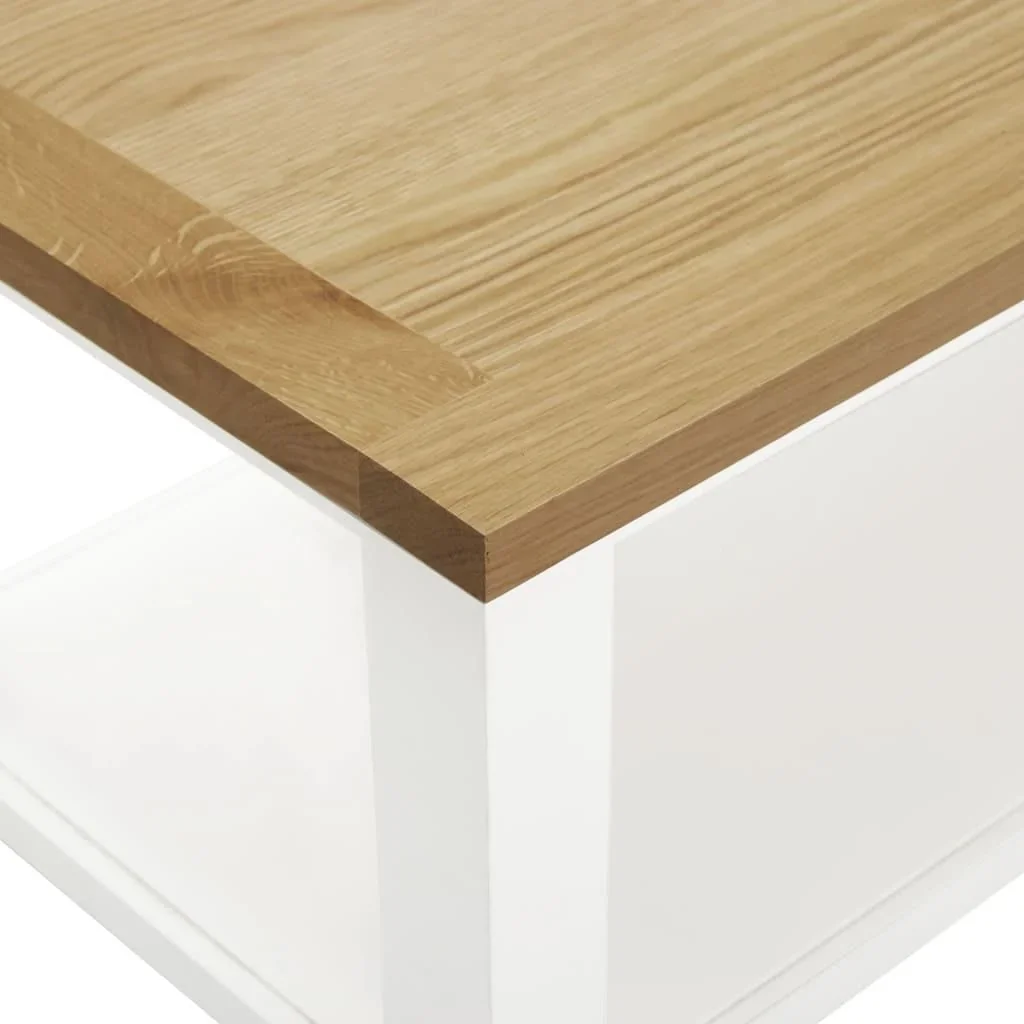 Couchtisch 110x55x40 cm Eiche massiv - 1