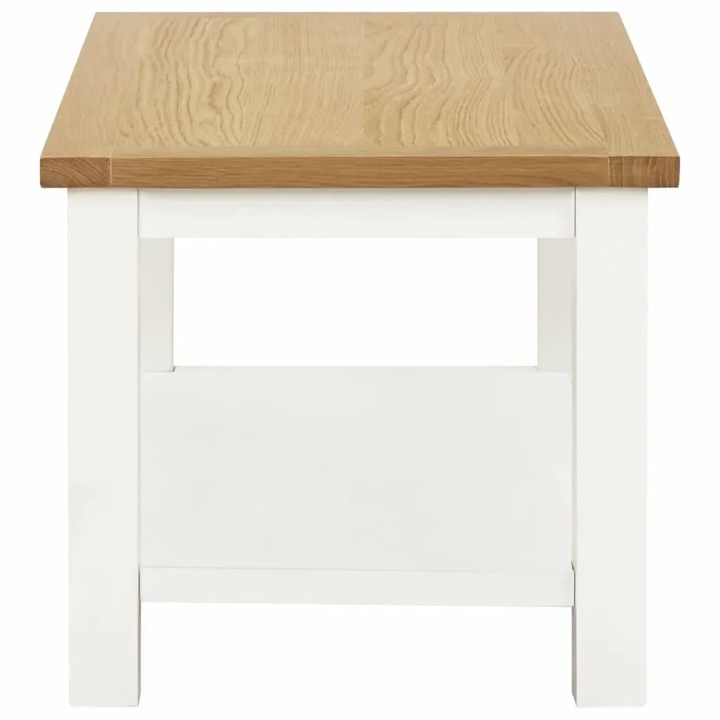 Couchtisch 110x55x40 cm Eiche massiv - 2