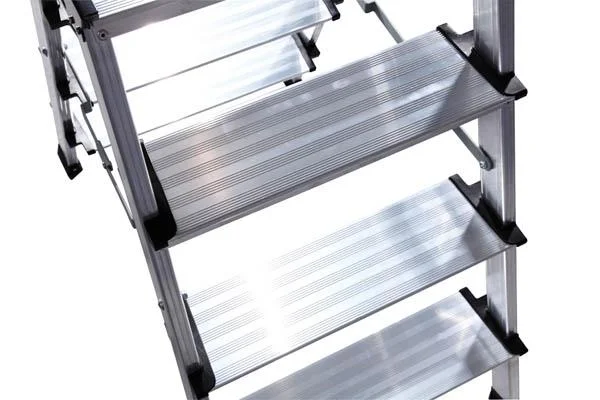 Treppo Doppel-Klapp Tritt (Alu), 2x3 Stufen - 3