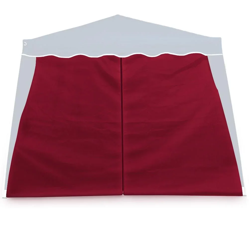 2x Seitenwand-Faltpavillon Capri rot 3x3m - 2