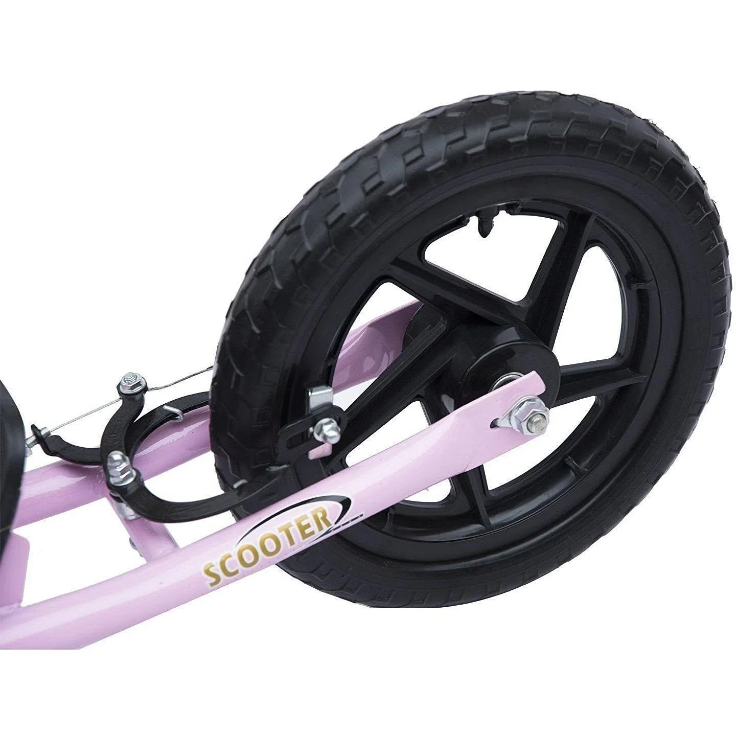 Tretroller Scooter 12 Zoll Cityroller Kinder Roller Bike rosa - 1