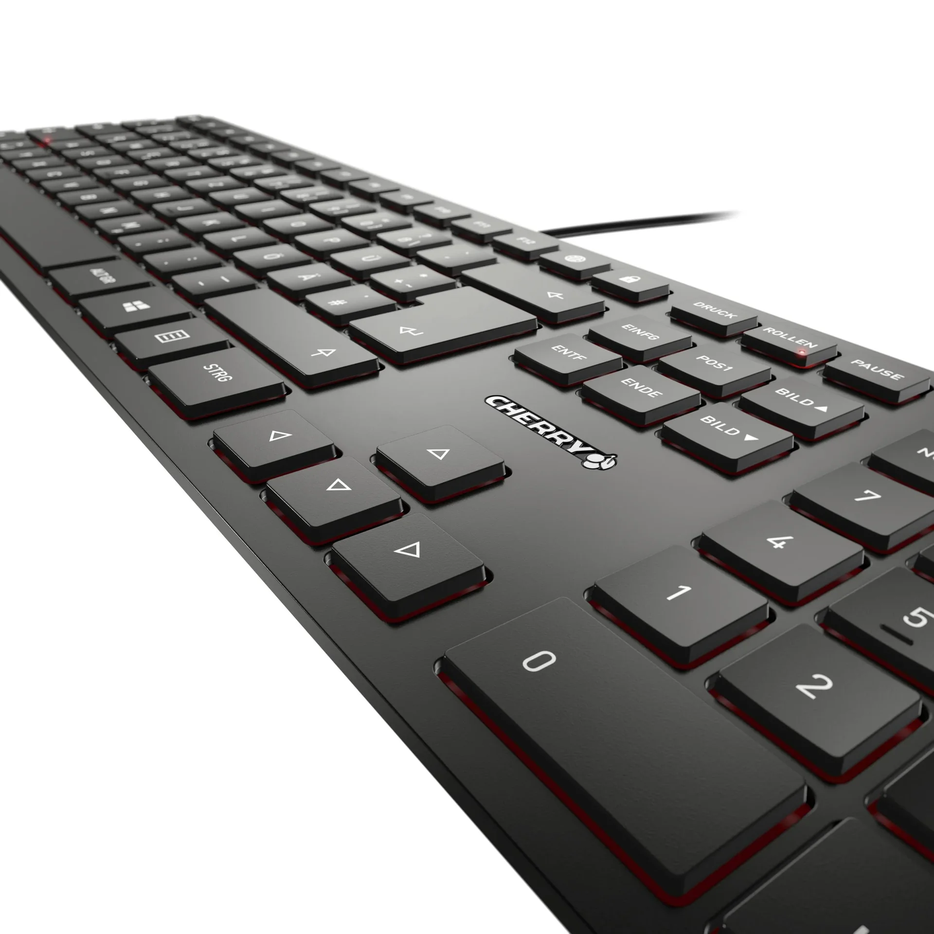 Kabelgebundene Tastatur KC 6000 SLIM schwarz - 0
