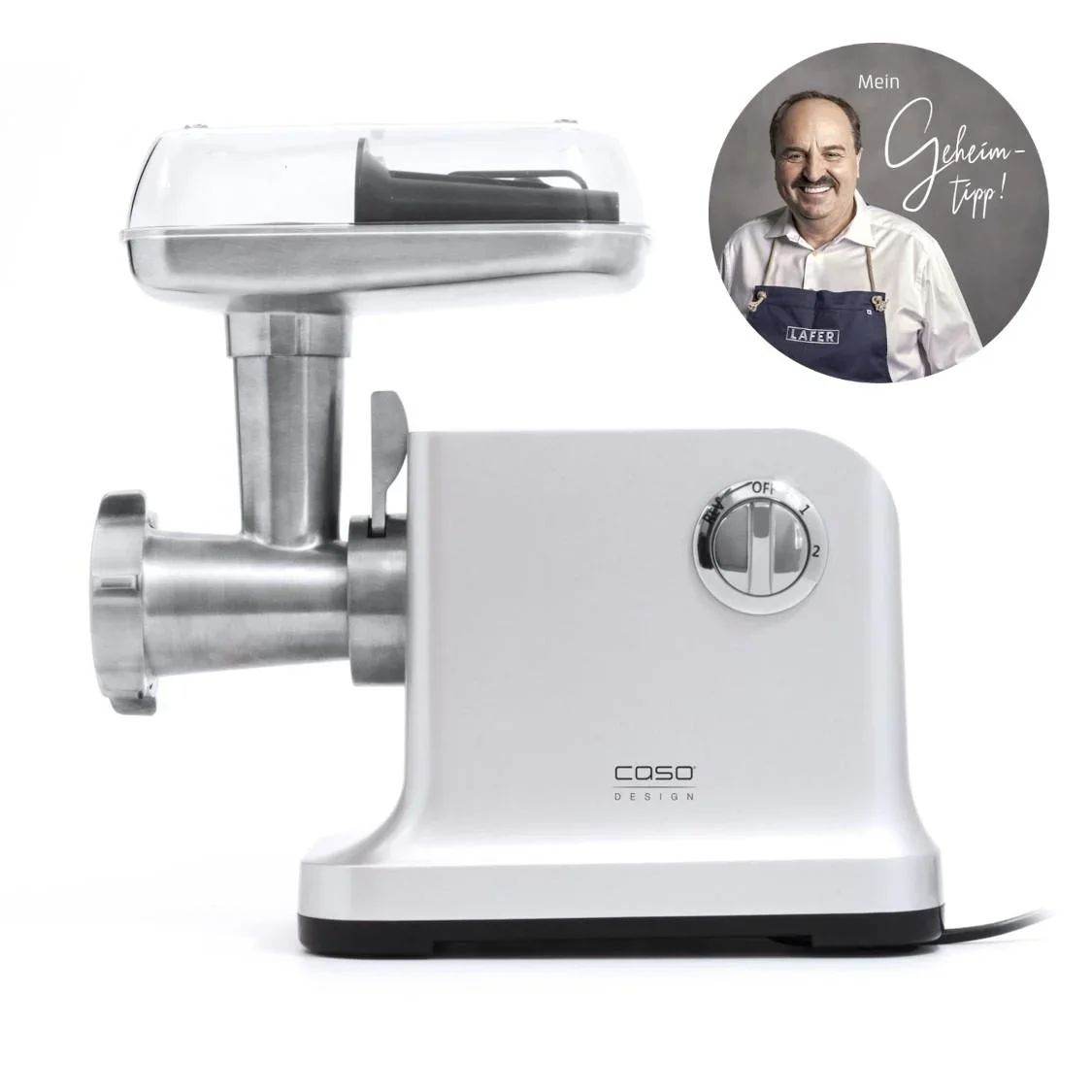 Fleischwolf „FW2000“, 2000 Watt, Aluguss/ Edelstahl - 2