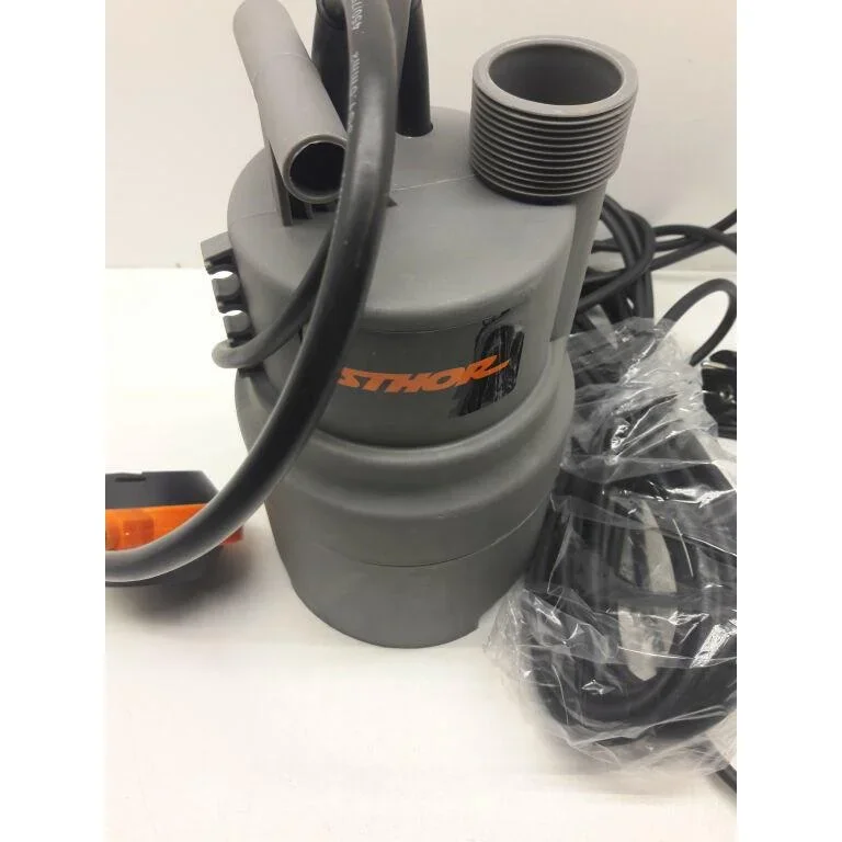 Tauchpumpe - 400W - 6000 l/h MIT 15-Meter-Gartenschlauch inklusive Sprinkler und Armaturen UND 1"-Hahn - 4