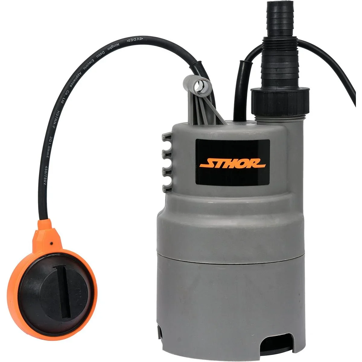 Tauchpumpe - 400W - 6000 l/h MIT 15-Meter-Gartenschlauch inklusive Sprinkler und Armaturen UND 1"-Hahn - 5
