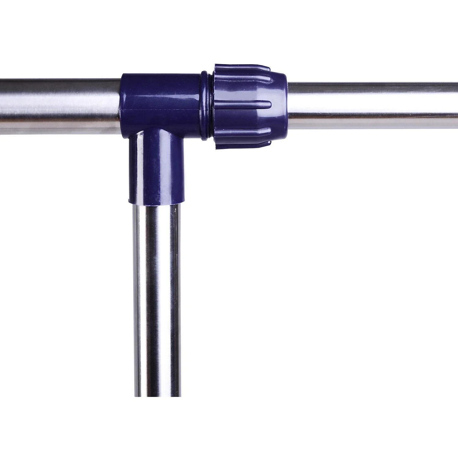 Garderobenständer Edelstahl Kleiderständer rollbar Breite und Höhe verstellbar - 3