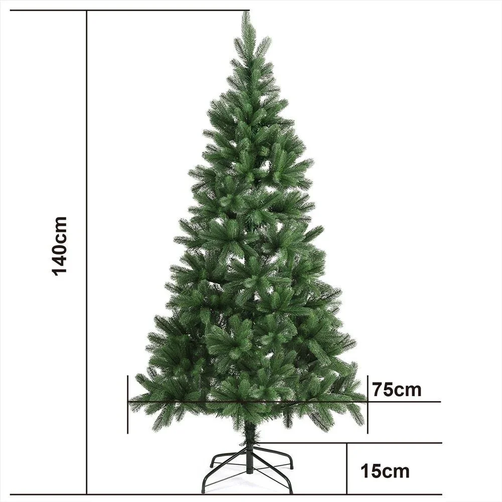 Weihnachtsbaum 140 cm mit Ständer - 1