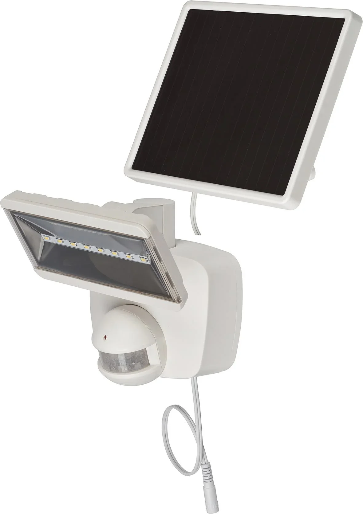 Solar LED Strahler "SOL 800 plus" mit Infrarot-Bewegungsmelder - IP44 in weiß - 0