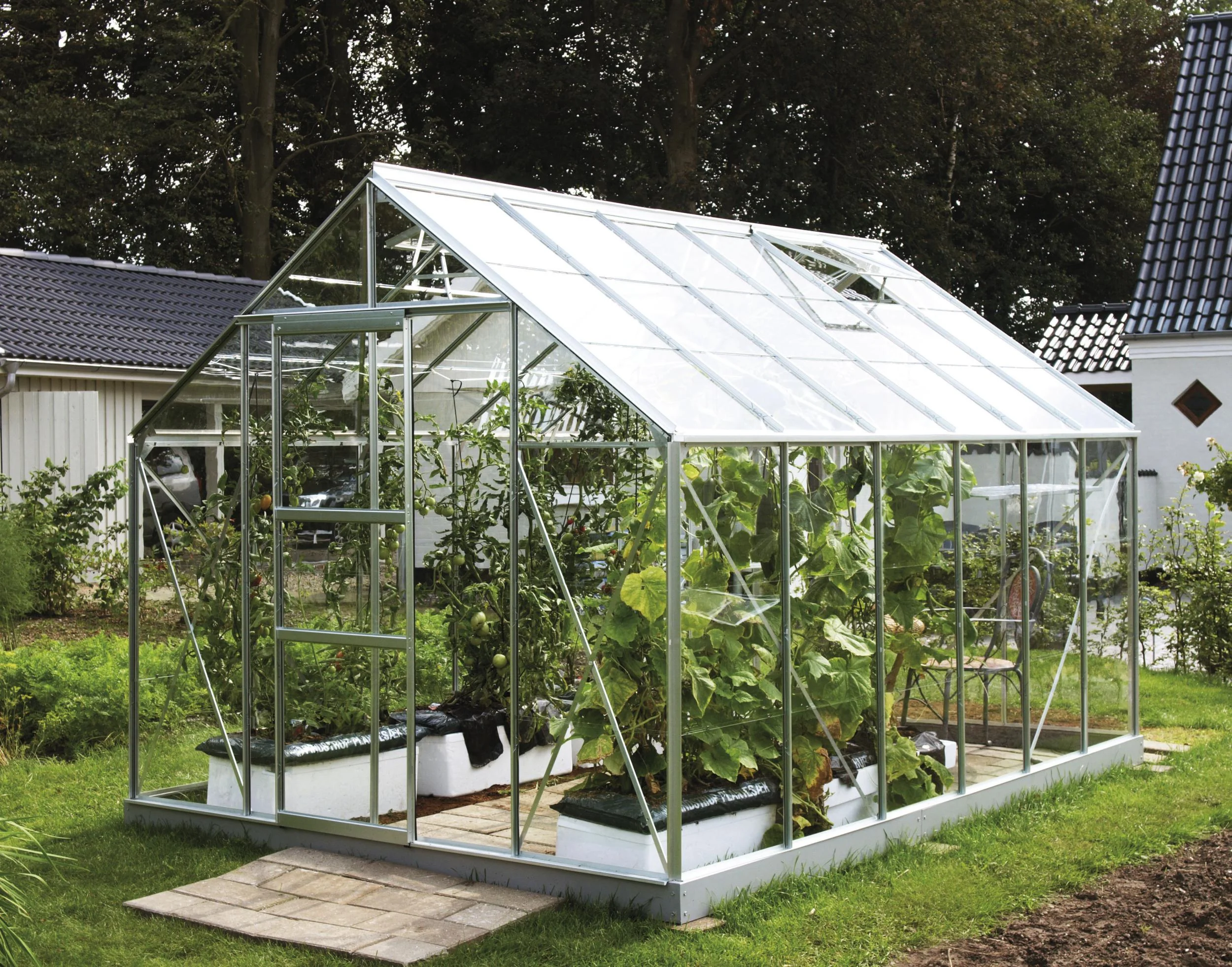 Gewächshaus Merkur 9900 ESG 3 mm, Farbe alu - 0