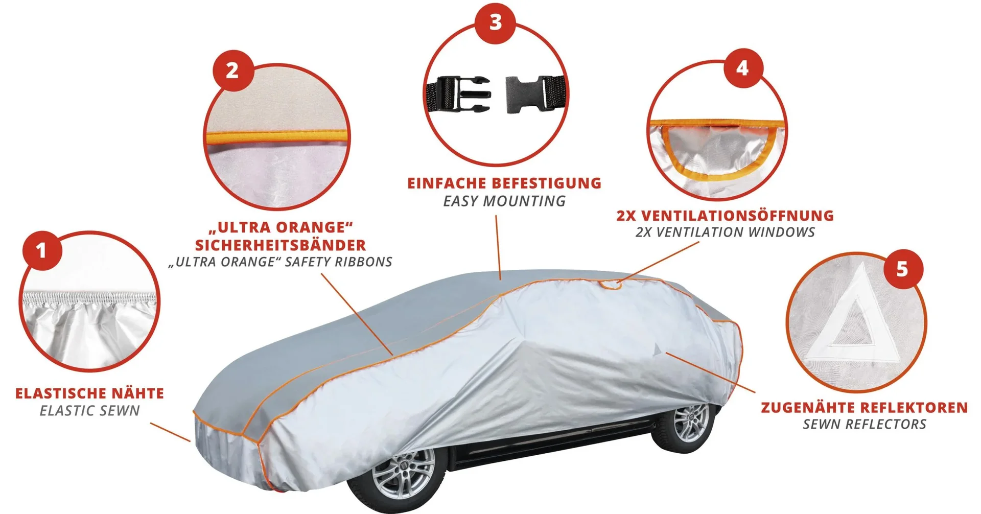 Hagelschutz Vollgarage Größe L, 475 x 162,5 x 117,5 cm - 3