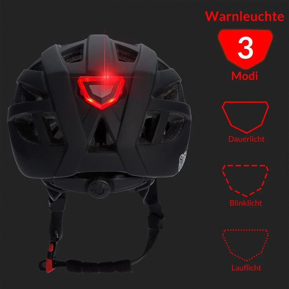 Kinderhelm schwarz-orange Größe S - 0