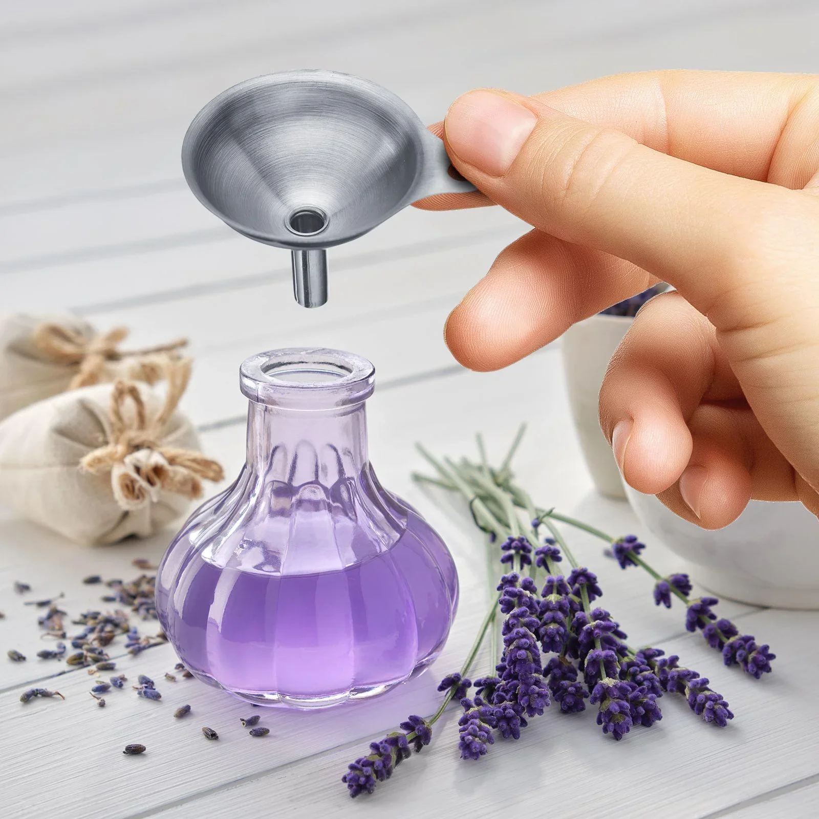 Trichter-Set Mini, 3-teilig, Edelstahl - Ø 4,5 cm/ 5,5 cm/ 7,5 cm - 5