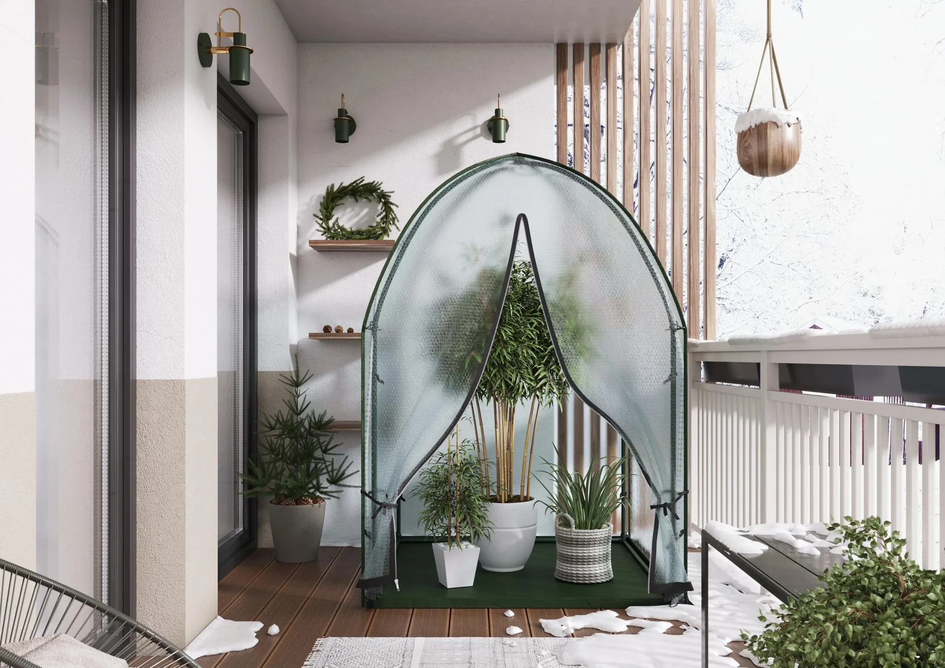 Pflanzen-Überwinterungszelt "ICEDOME", 183 x 120 x 120 cm - 3