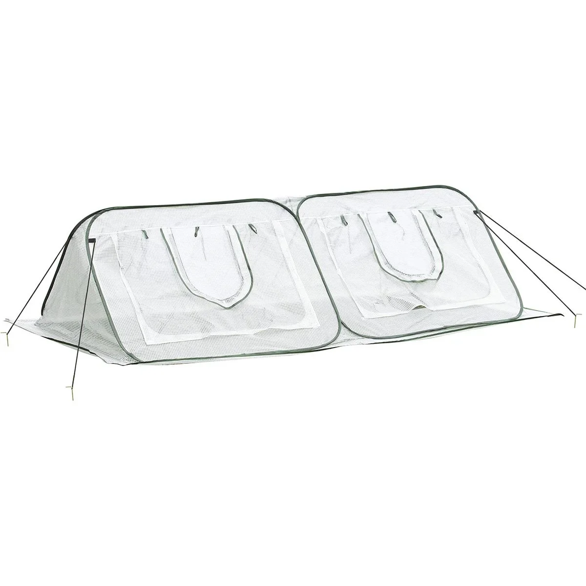 Pop up-Gewächshaus mit Tragetasche weiß - 2