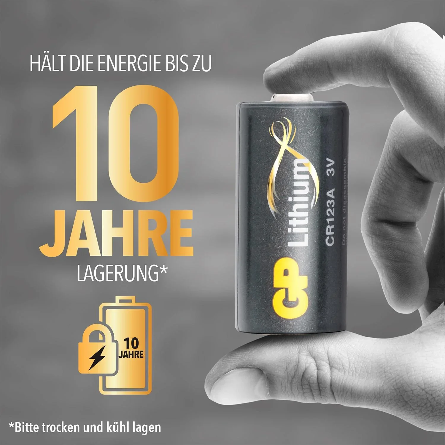 Lithium Primary Batterie CR123A - 10 Stück - 3