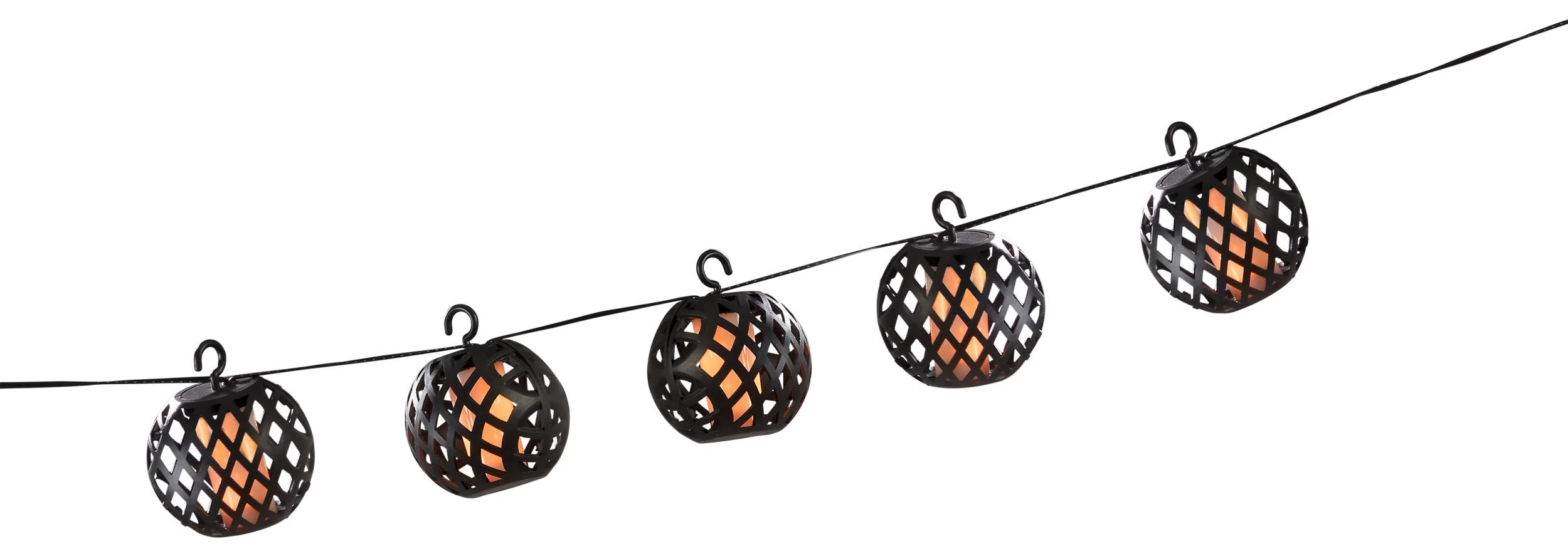 Solar LED-Lichterkette mit realistischem Flammeneffekt - 3