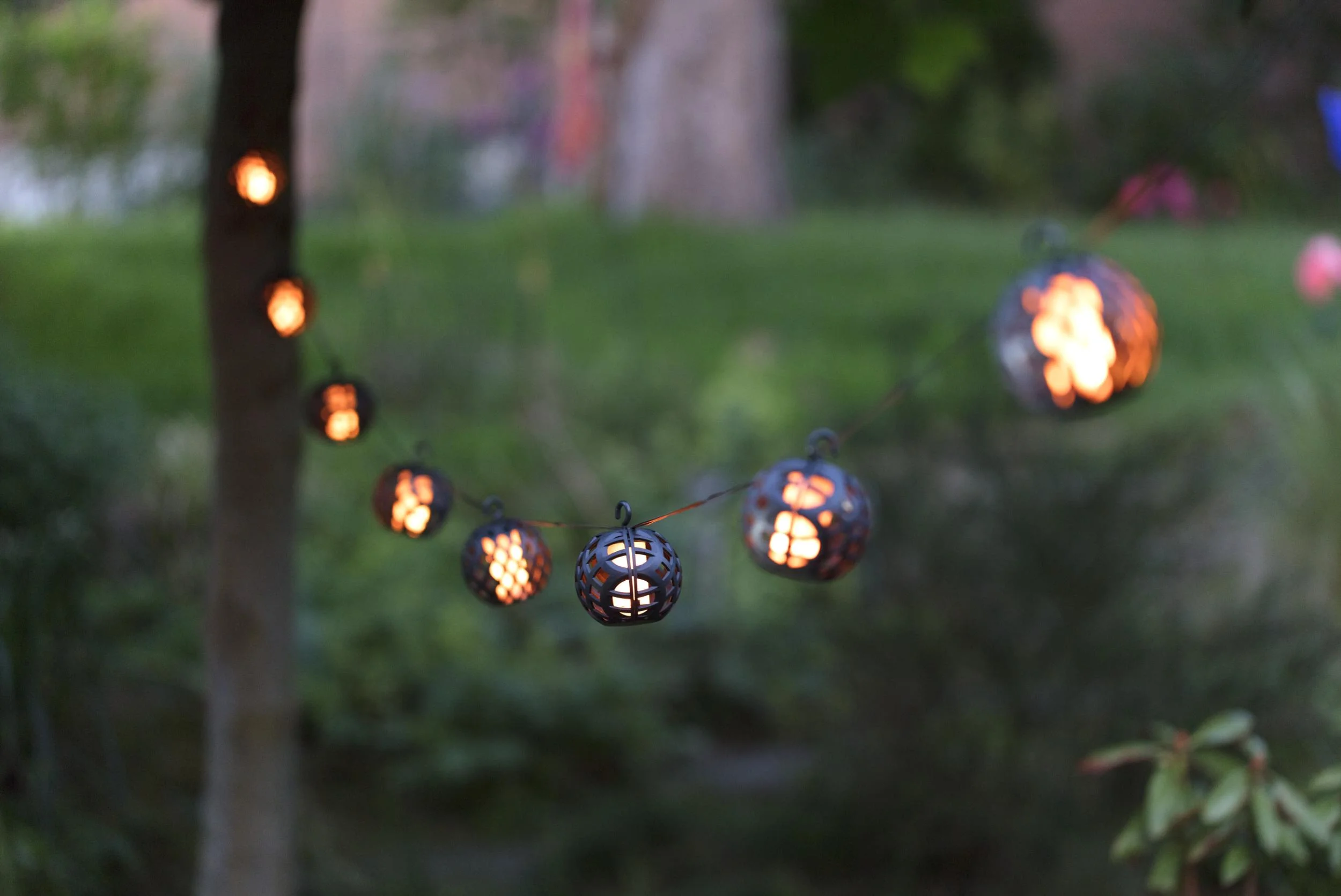 Solar LED-Lichterkette mit realistischem Flammeneffekt - 8