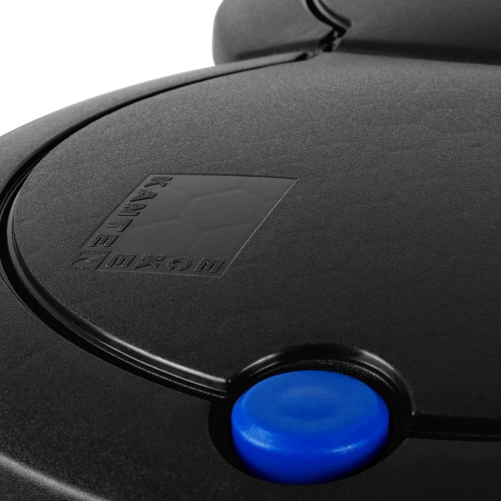 Doppeleimer für Mülltrennung - schwarzer Kunststoff 2x25L - 5