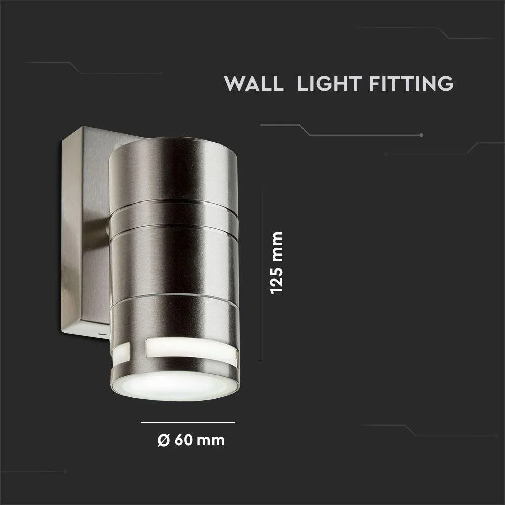 VT-7631 Wandleuchte für den Außenbereich - GU10 - Edelstahl - IP44 - 1