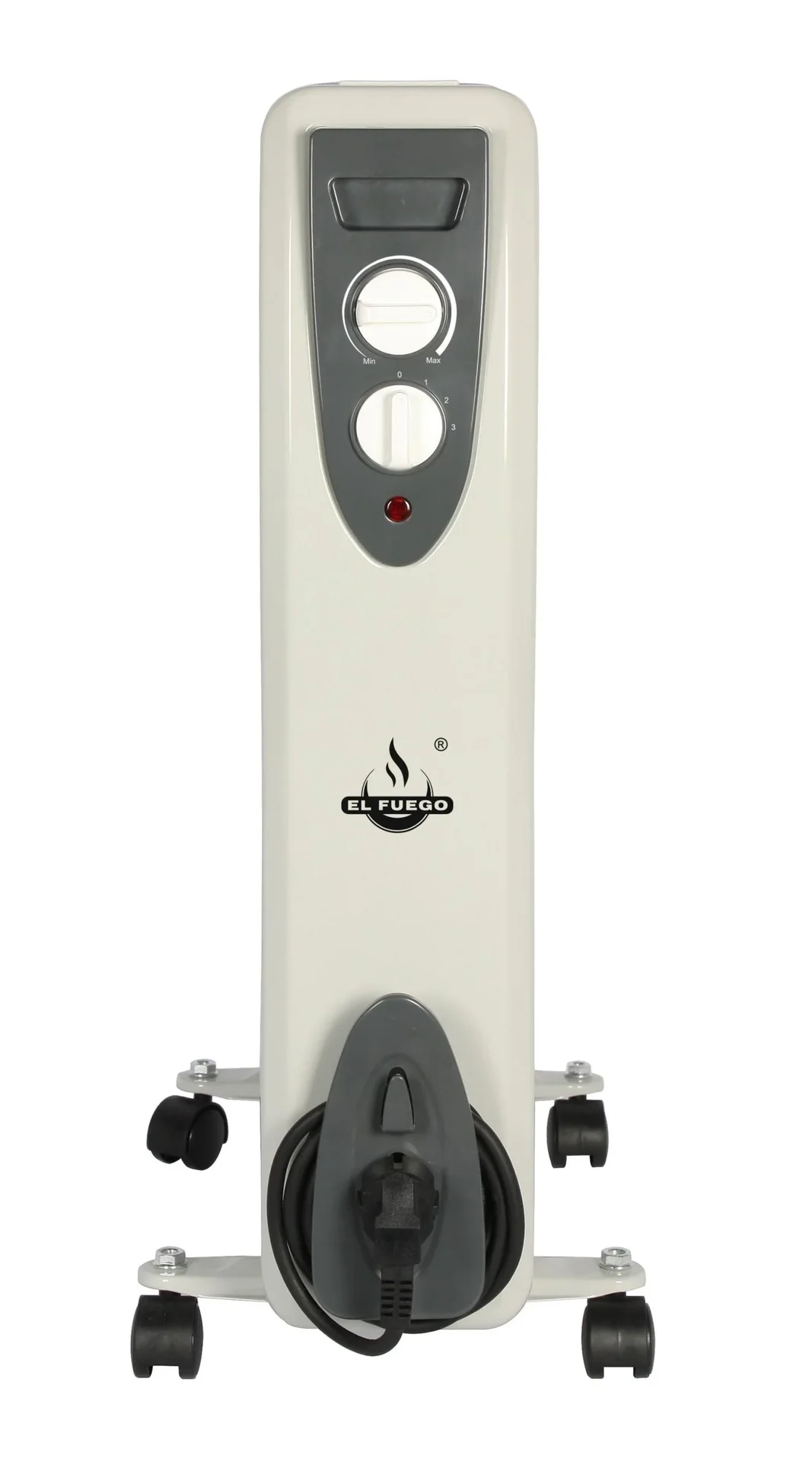 Mobiler Ölradiator, weiß, 11 Rippen - 4