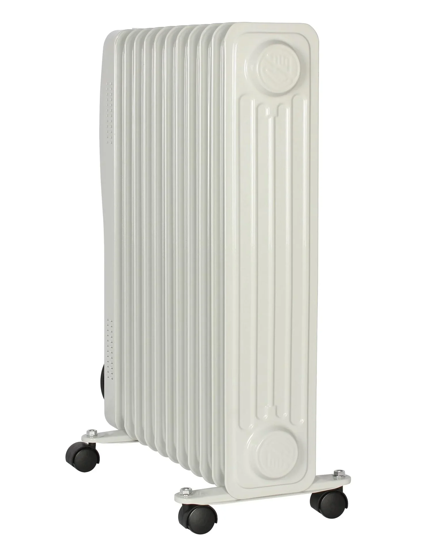 Mobiler Ölradiator, weiß, 11 Rippen - 6